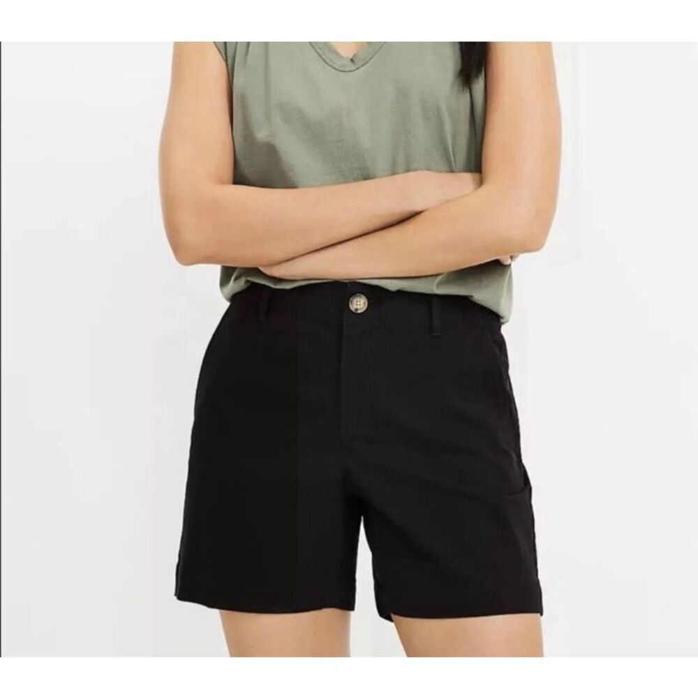 Loft women’s 6’ short navy blue nautical 100% cotton shorts 10
